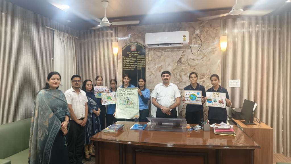 NCC Cadets Convey the Message of Eat Right Better Life through Poster Making